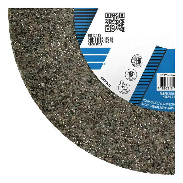 Piedra De Afilar Recta 6 X 3/4 Pulgadas Norton Gris