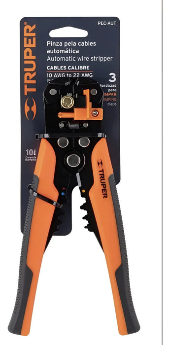 Alicate Pelacable Automático 8'' Truper