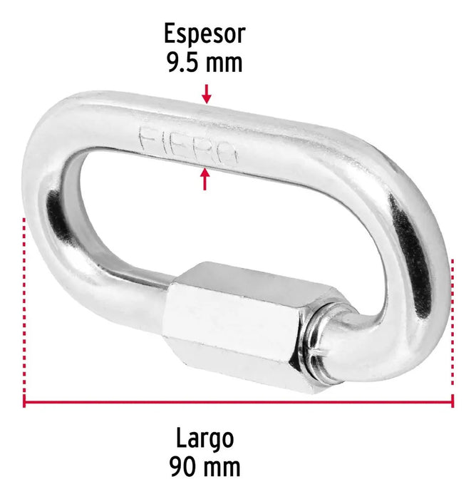 Bandola Con Seguro 3/8'' Fiero