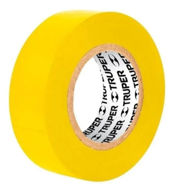 Huincha Aisladora 9mm X 18m Amarilla Truper M-33a