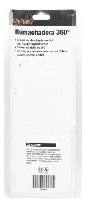 Remachadora 290 Mm Con Cabeza Giratoria 360°