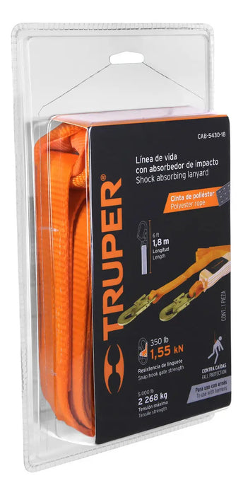 Línea de Vida con Absorbedor de Impacto, 1.8 M