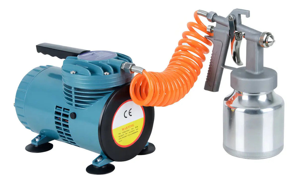 Compresor de Aire Portátil 220V para Aerografía con Pistola Succión