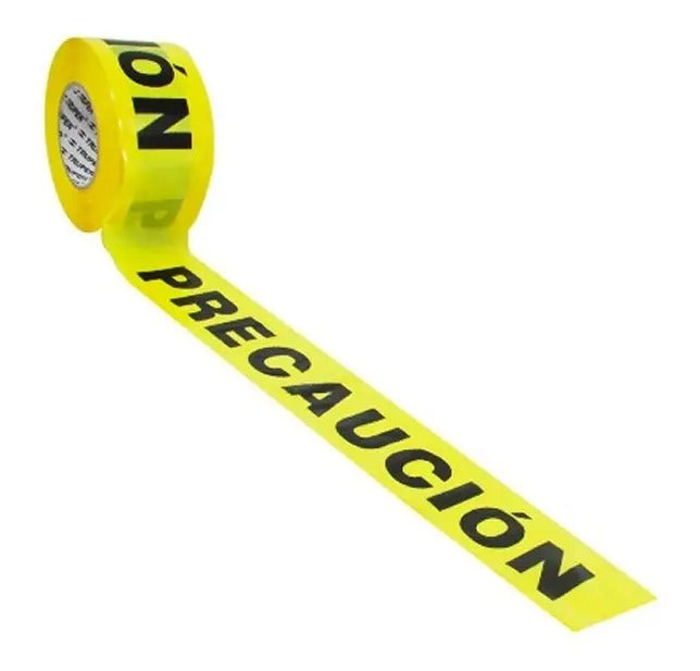 Cinta Precaución Truper Plástico Rollo 304 Mt. Color Amarillo