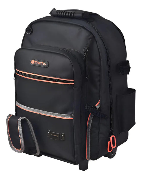 Mochila Porta Herramientas Tactix con Ruedas 18 Bolsillos