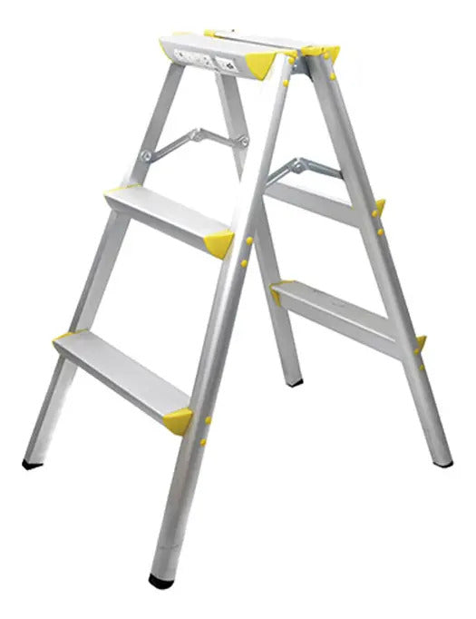 Escalera Tijera Aluminio 3 Pel Portatil