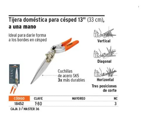 Tijera Para Poda Doméstica 13'' Truper