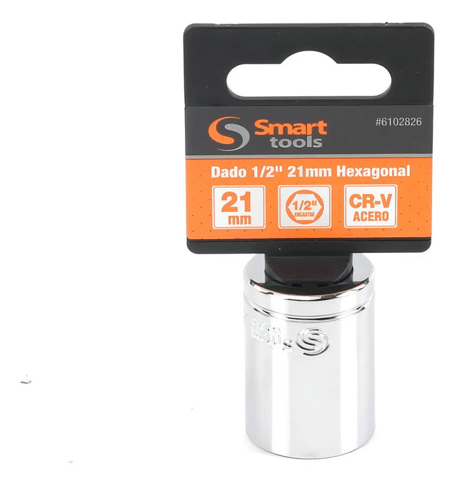 Dado Corto 1/2'' De 21mm Hexagonal