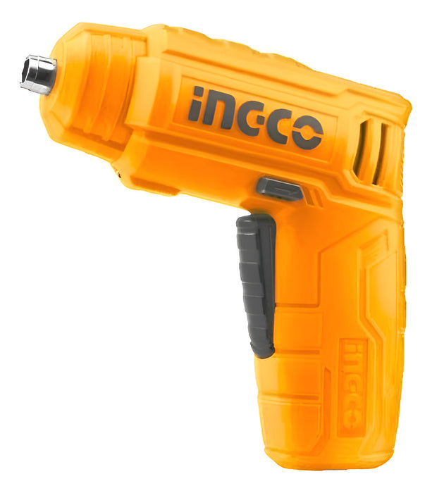 Destornillador Inalámbrico Ingco 4V Naranja