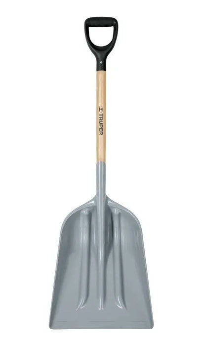 Pala Sanitaria Plástica Extra Ancha Uso Pesado Rudo 117 Cm Color Gris