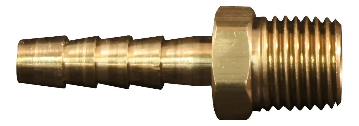 Acople Rápido Macho 1/4'' Npt Latón Milton 600 Dorado