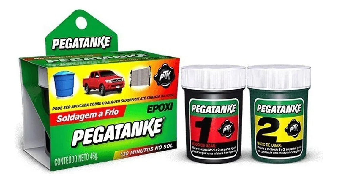 Pegamento Epóxico Soldadura de Epoxi Negro Pegatanke 43g