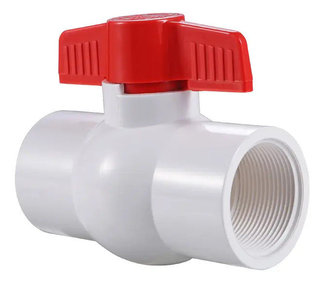 Llave Paso PVC 1/2'' Con Rosca
