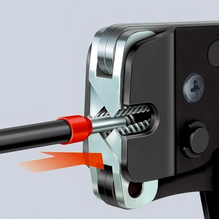 Alicate Autoajustable Knipex Crimpado Punteras Huecas 0,08-10mm²