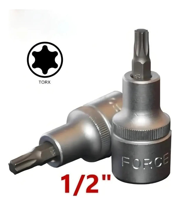 Dado Torx Cuadrante 1/2 T30 Force Acero