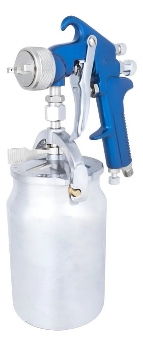 Pistola de Pintar Succión Muzzi 4001s Boquilla 1.7mm Copón 1000cc Azul
