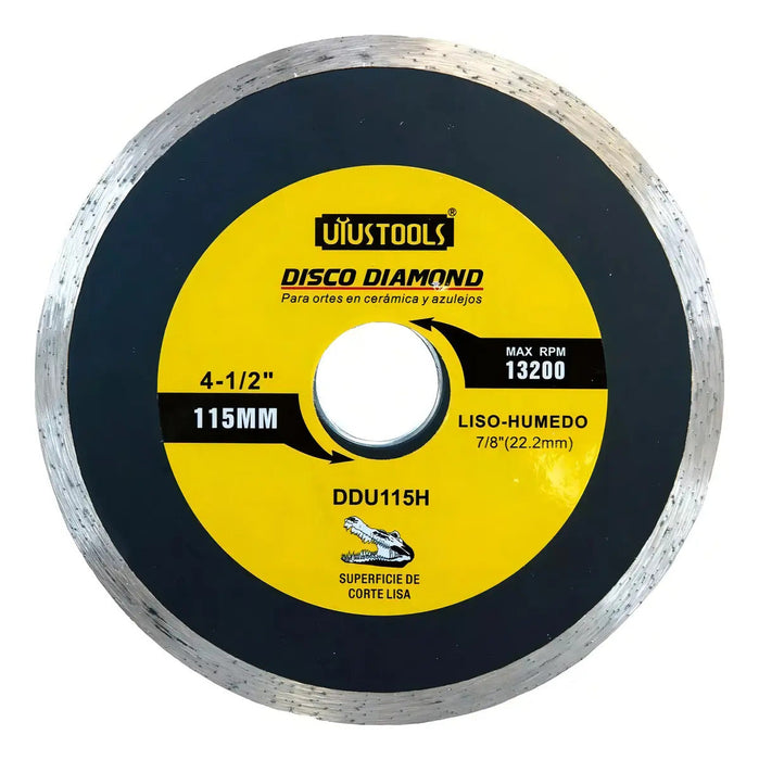 Disco Diamantado Cerámico Liso Húmedo 4 1/2'' Uyustools