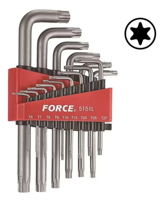 Juego De Llaves Torx Largas T6-t60 15 Pzas.