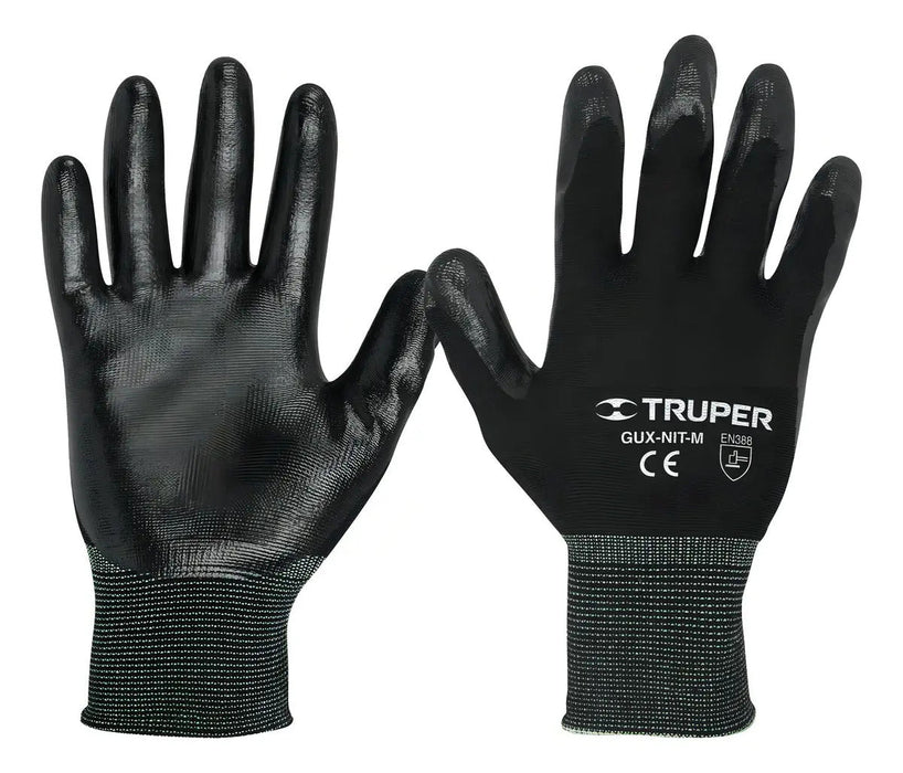 Guantes Nylon Recubierto Nitrilo Medianos