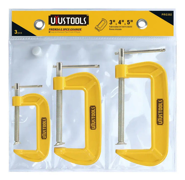 Set 3 Pcs Prensa G 3"/4"/5"