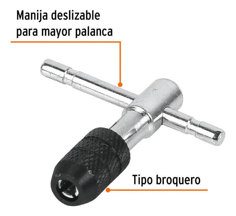 Maneral En T Para Machuelo 3/16
