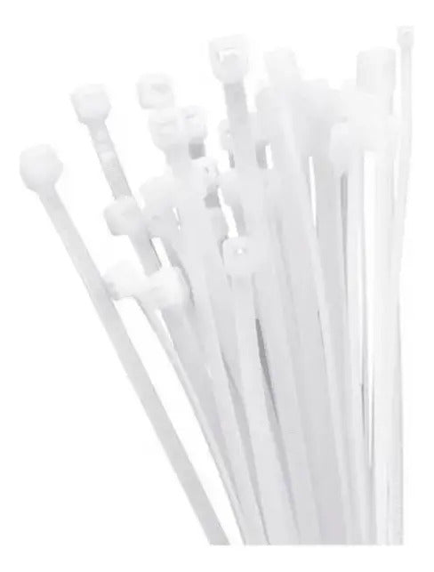Bolsa Amarras Plásticas Blanca Tactix 200mm (100pzas)