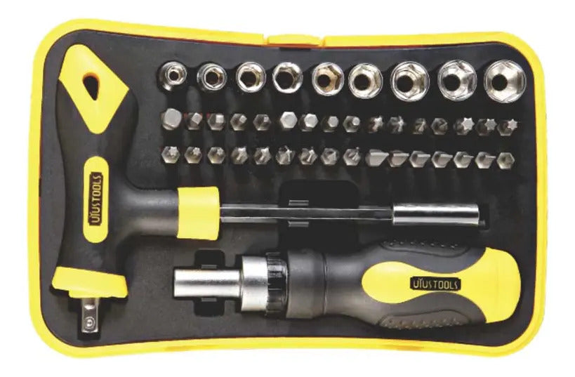 Juego Destornillador Ratchet 43 Pcs Uyustools