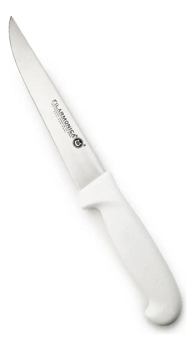 Cuchillo Depostar Filarmonica Acero Inoxidable 18cm Mango Blanco