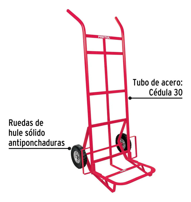 Carro de Carga Tipo Yegua Sólida de 300 Kg Truper