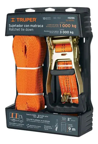 Sujetadores con Matraca, Carga Máxima 3000 Kg, Truper