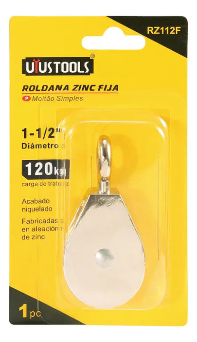 Roldana Zinc Fija 1-1/2''