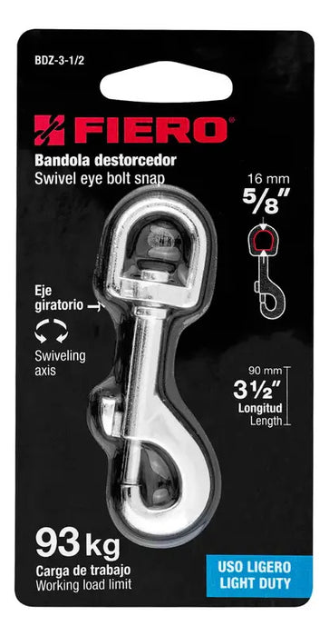 Bandola Destorcedor Eje Giratorio 3 1/2'' Carga 93 Kg