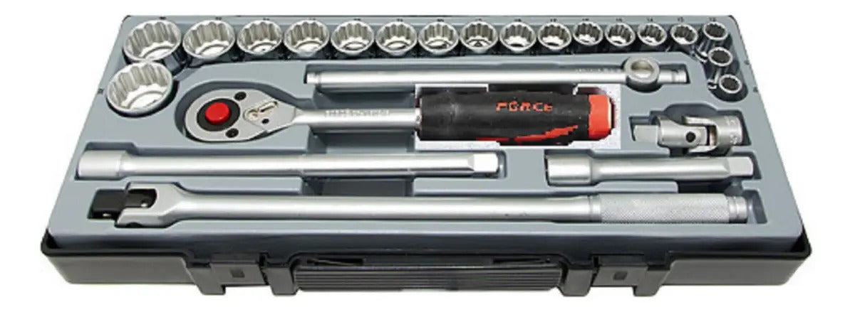 Juego Dados Polig 1/2'' De 5/16'' A 1.1/4'' Force 4243s-9
