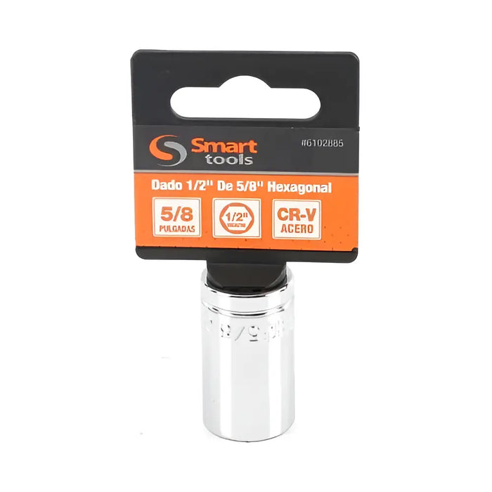 Dado Corto 1/2'' de 5/8'' Hexagonal - Smart Tools