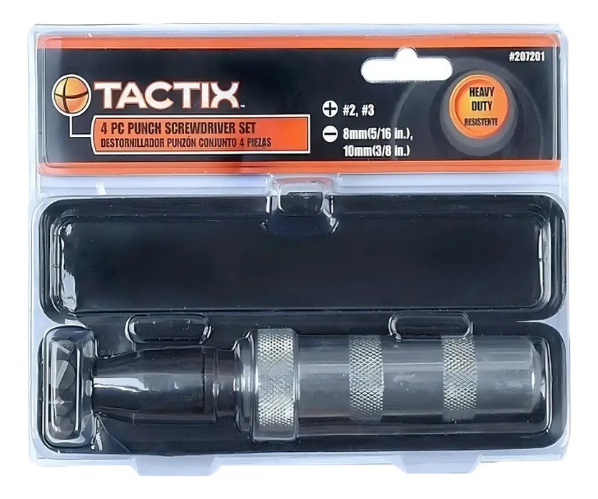 Destornillador Impacto Tactix 4 Puntas