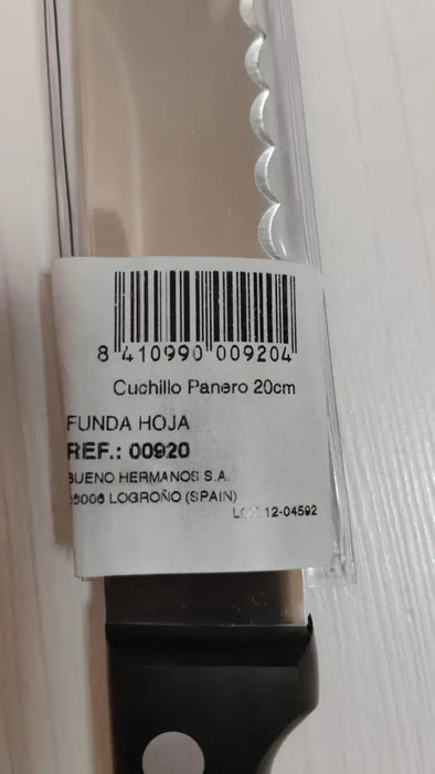 Cuchillo Panero Tres Claveles 920 Inox Mgo Abs 20 Cms Negro