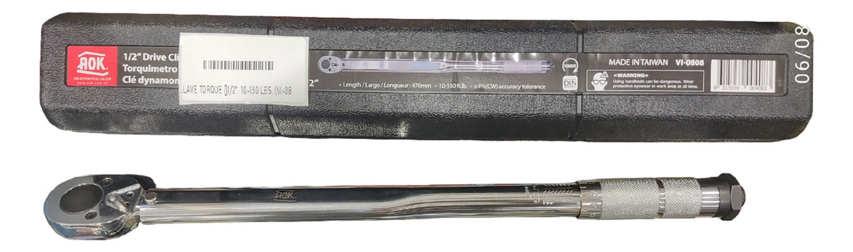 Llave de Torque Manual AOK VI-0808 1/2'' 10-150 Ft/lbs Bidireccional