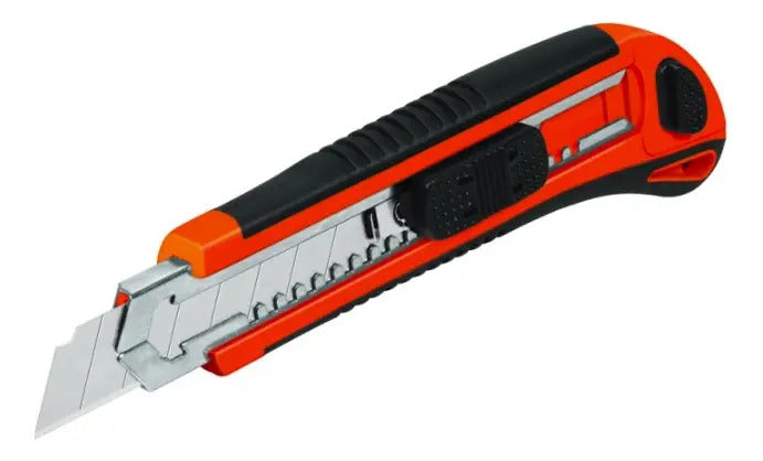 Cuchillo Cartonero Truper Trabajo Pesado con 6 Hojas Cut-6x Negro
