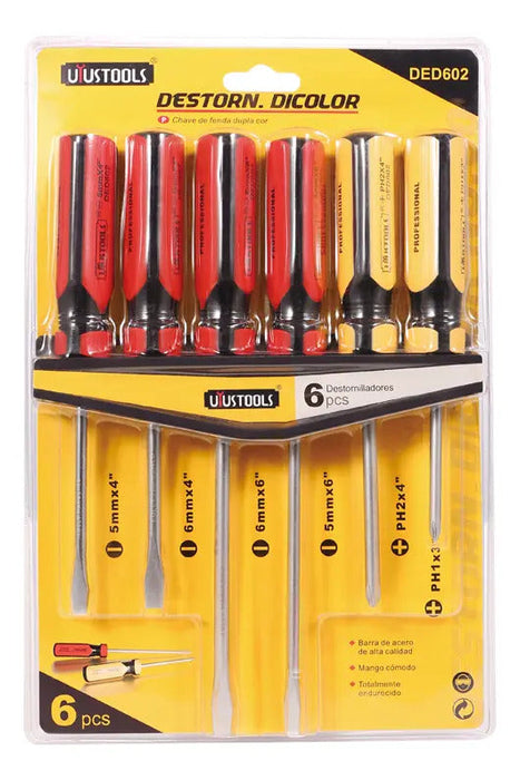 Set Destornillador 6 Pcs D/color No 602