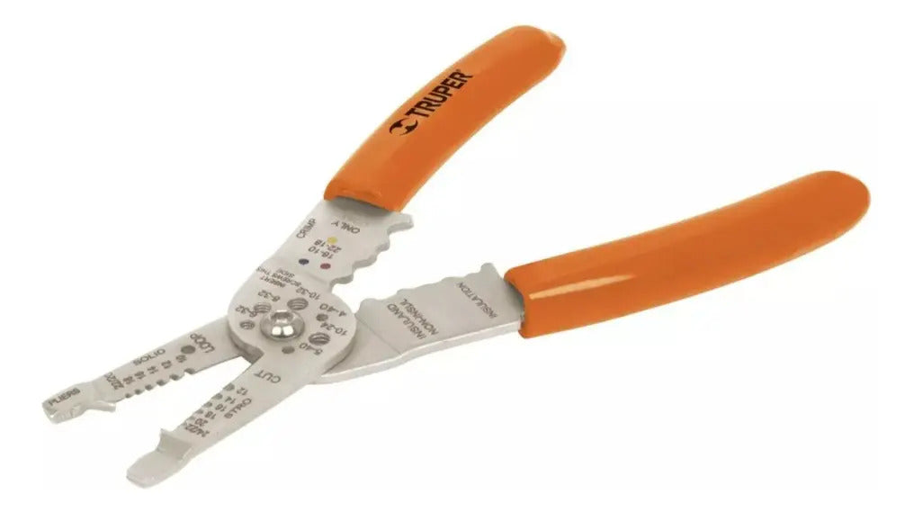 Alicate Pelacable Aprieta Terminales 8 Pulgadas Truper