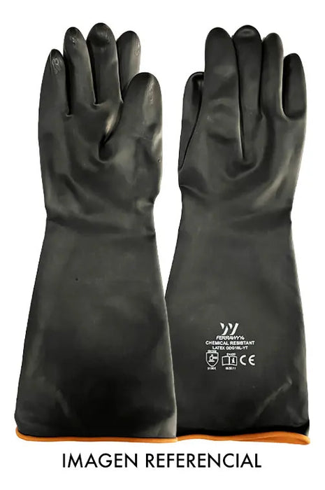 Guante Goma Palma Lisa 14"