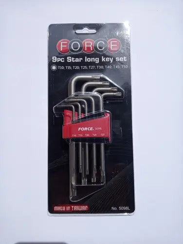 Juego Llaves Torx Largas De T10 A T50 9pz