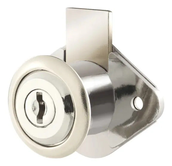 Chapa Mueble Niquelado T/Botón 21.6mm