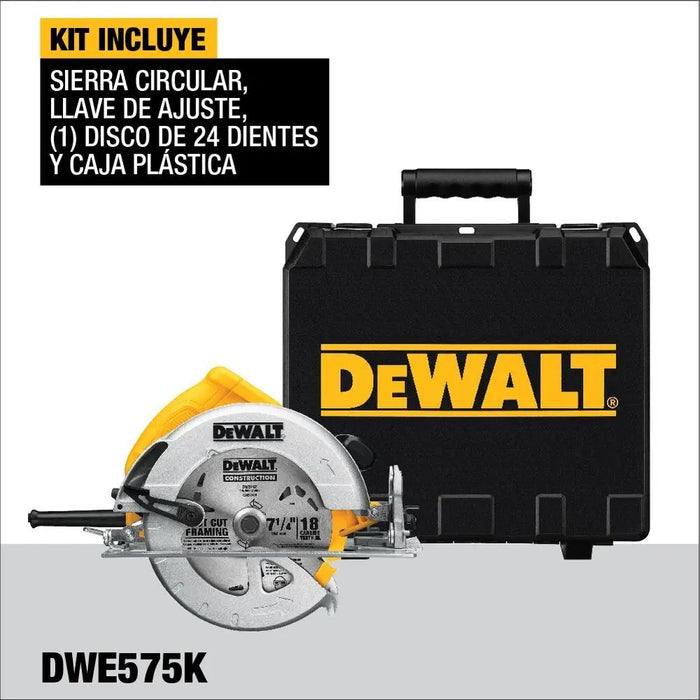 Sierra Circular 7-1/4 1800w Dewalt Dwe575k-b2c