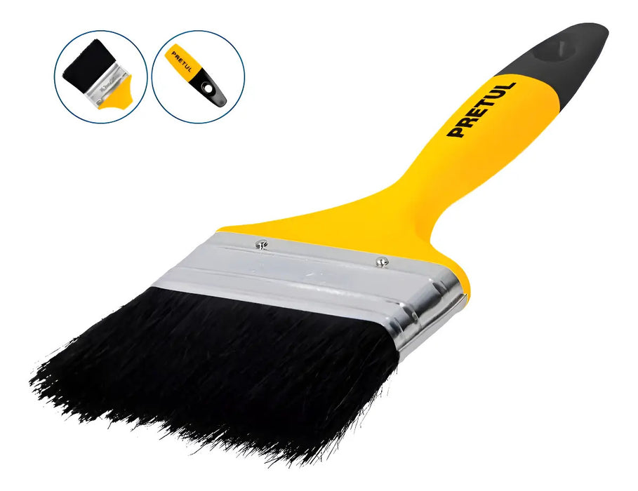 Brocha Pintura 3 Pulgada Pretul Todo Uso Negro