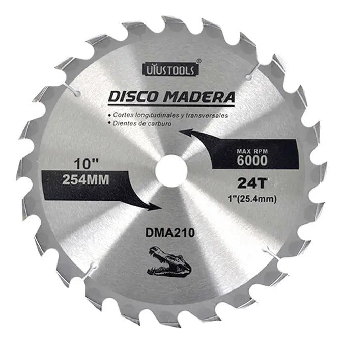 Disco Sierra 10" x 24 Dientes Madera
