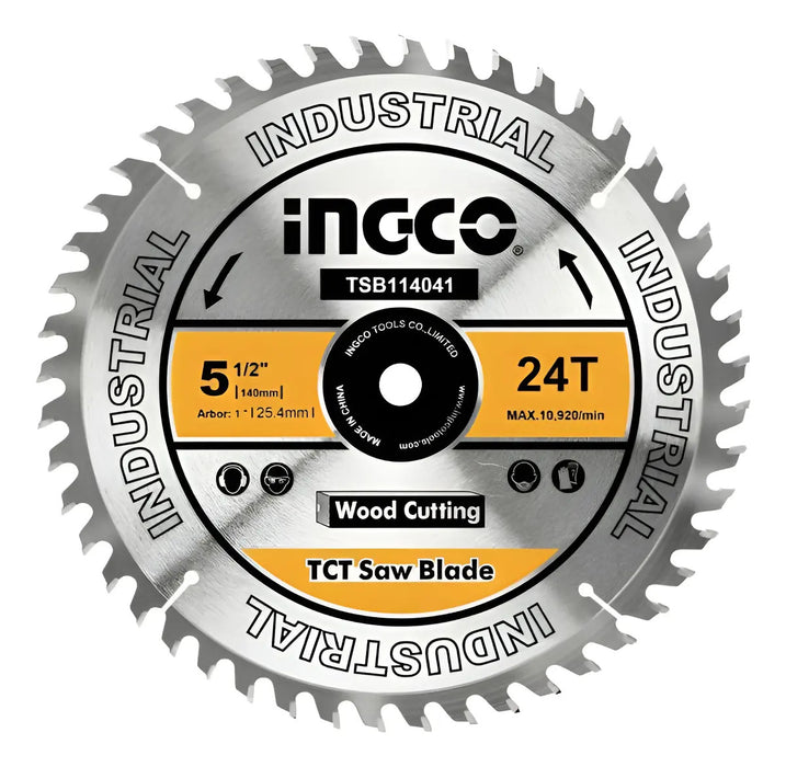 Disco 5 1/2'' Para Sierra Circular 140mm 24 Dientes Ingco
