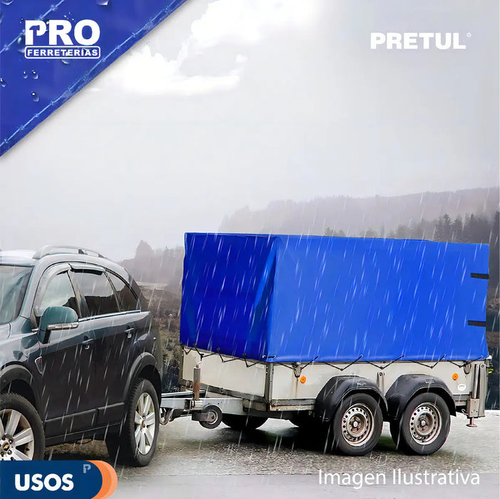 Lona 5 X 6 M, Azul, Pretul