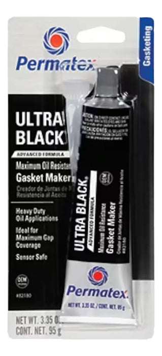 Silicona Permatex Ultra Black 368g Negro Cartucho Sellador