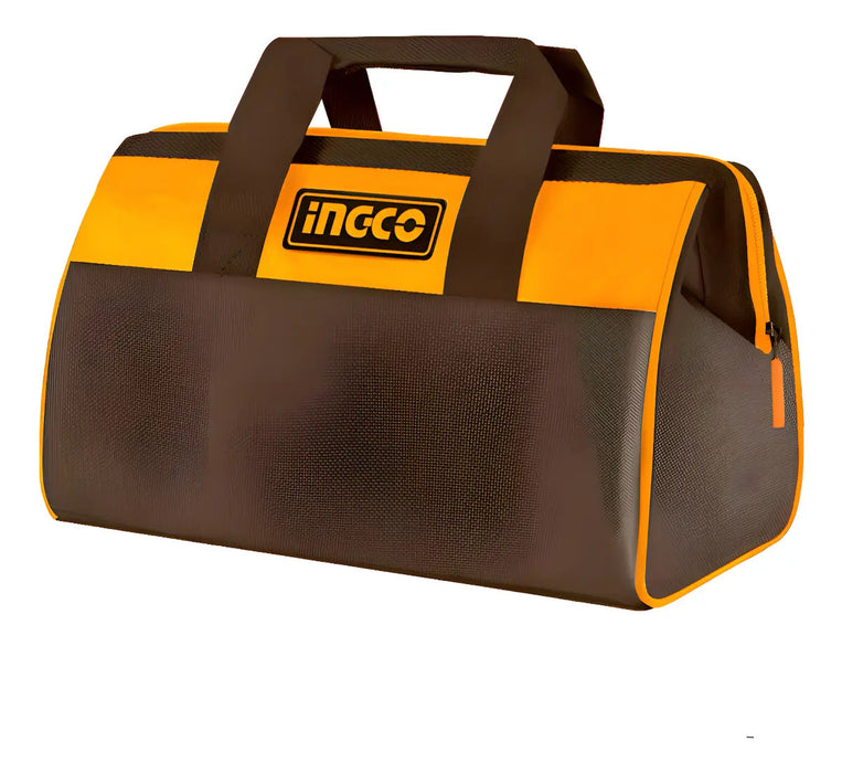 Bolso Porta Herramientas 16'' Ingco Marrón 41x25x26 Cm - 16 Bolsillos